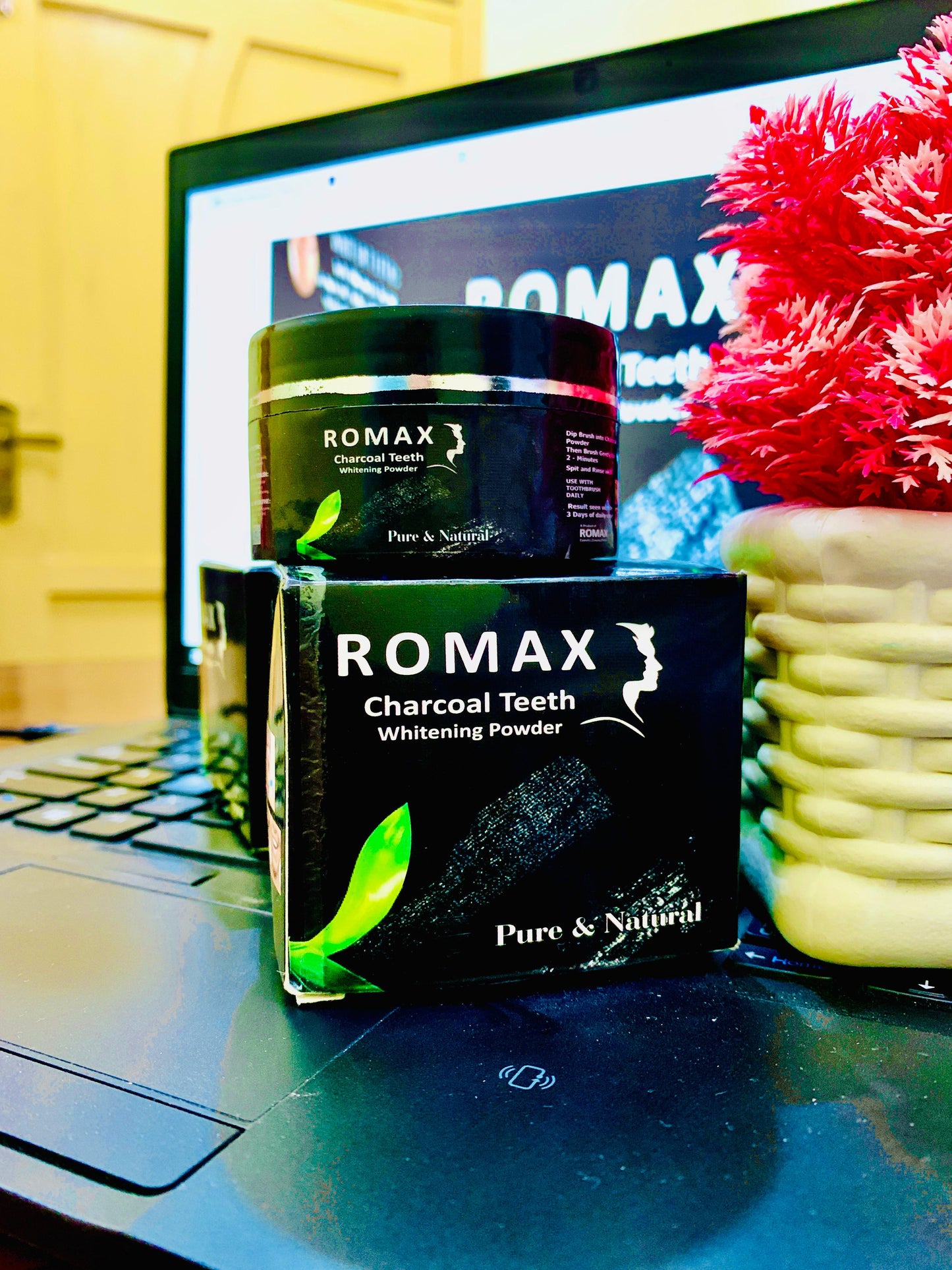 ROMEX Charcoal Teeth Whitening Powder
